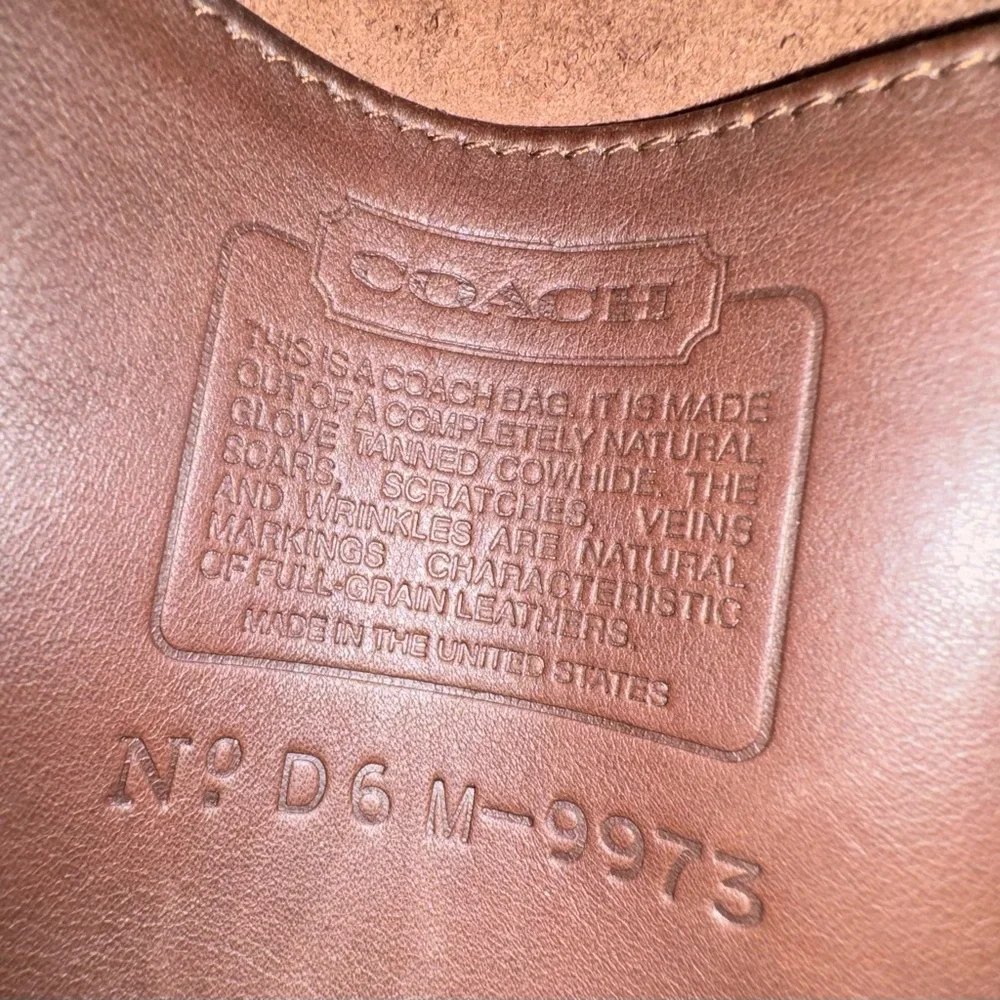 Coach Brown Leather Crossbody Bag with Gold Hardware - Picture 3 of 4